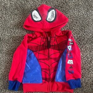 Marvel Red Blue Spider-Man Hooded Sweatshirt